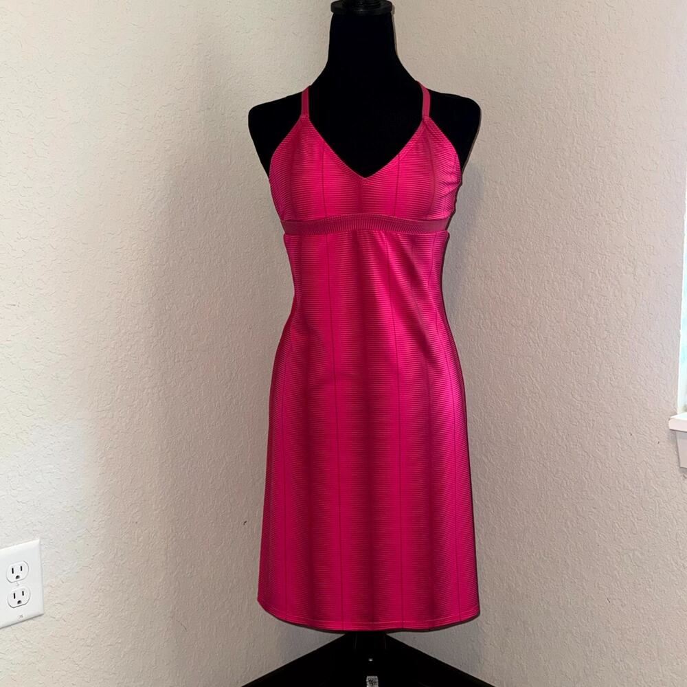 Carve Designs Dress Women Small‎ Pink V-Neck Spaghetti Strap Activewear Dress